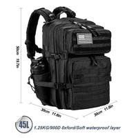 Sac à dos tactique unisexe en nylon, système Molle, 36-56L, cadre externe, fermeture éclair, poche intérieure imperméable