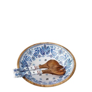 Bol en bois naturel pour table, saladier en bois sur mesure, bol à pâte pour la cuisine domestique - Product Image 1