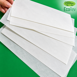 EcoRev ECO39 Model Uncoated White Kraft <b>Paper</b> Roll 92-94 Brightness 120mm 160mm Anti-Curl Recyclable Disposable Cutlery - Product Image 2