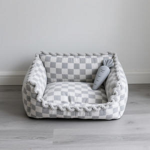 Camas para perros personalizadas de fábrica de nuevo diseño <span class=keywords><strong>2025</strong></span>, diseño de logotipo ortopédico cálido, las mejores camas para perros de espuma viscoelástica con cubierta extraíble lavable - Product Image 2