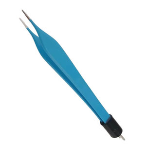 Forceps bipolaires manuels en acier inoxydable avec pointe et revêtement antiadhésifs, conception à baïonnette pour la chirurgie neurologique et cardiaque - Product Image 4