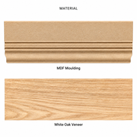 Moulures décoratives en MDF avec placage en noyer noir pour bordures de murs, plinthes, plafonds et panneaux - Moulures en bois