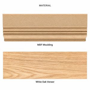Moulures décoratives en MDF avec placage en noyer noir pour bordures de murs, plinthes, plafonds et panneaux - Moulures en bois - Product Image 3