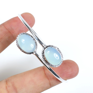 Wholesale Multi-Gemstone Spiral <b>Bangle</b> <b>Bracelet</b> 925 Sterling <b>Silver</b> Plated Adjustable Wrap Cuff Jewelry for Women - Product Image 5