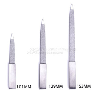 Lime à ongles professionnelle double face en acier inoxydable – Conception légère, surface lisse, durable et réutilisable pour un soin des ongles fiable - Product Image 2