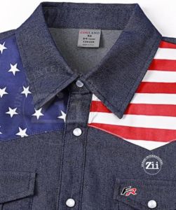 Camisa de manga larga resistente al fuego NFPA 2112 / CAT 2, fabricante de camisas Henley FR, camisa de manga larga ignífuga resistente al fuego. - Product Image 3