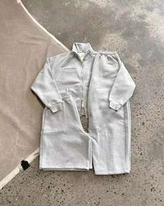 Custom logo <b>Plain</b> <b>Tracksuit</b> for unisex Hoodie and Sweatpants Set Sweatsuits Blank Baggy Track Suit Manufacturer - Product Image 6