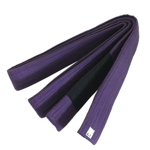 Cinturón de Karate Morado 100% Algodón, Duradero, Unisex, para Adultos, Ropa de Artes Marciales - Product Image 3