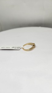 Anillo Moderno de Oro de 9K para Mujer con Diamante Natural de Color HI y Pureza SI de 0.36 Ct, Chapado en Rodio, Lujoso, Certificado por IGI, 2.48g - Product Image 4