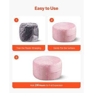 Poltrona Sacco Rotonda da 3 Piedi con Rivestimento Rimovibile e Lavabile, in Memory Foam 25D Morbido e Liscio, Divano Sacco Dutch - Product Image 6