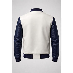 <b>Men</b> Premium Genuine <b>Leather</b> <b>Jacket</b> Casual Soft Comfortable Durable Full Zip Regular Fit Winter Breathable Quick-Dry Fashion - Product Image 2