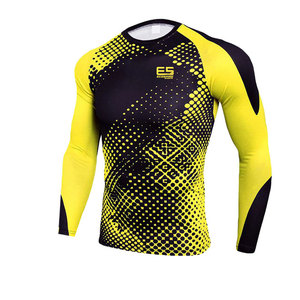 Combinaison de compression sur mesure pour homme, fabriquée en usine, imprimée, en Spandex/Polyester, séchage rapide, respirante, pour arts martiaux mixtes - Product Image 3