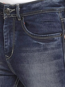 Jeans de Mezclilla de Diseño Moderno y a la Moda, Fabricante Pakistaní, Jeans Azul Oscuro para Hombre, Corte Casual, Estilo Moderno para el Día a Día - Product Image 5