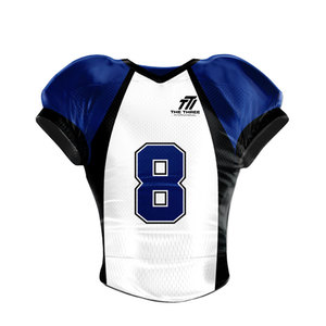 Camiseta de Fútbol Americano 100% Poliéster, Corta, Estampada, Ligera, Transpirable, con Tela que Absorbe la Humedad para Movimiento Rápido - Product Image 1