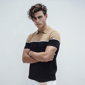 Polo de golf personnalisé avec logo, 250 g/m², poids lourd, pour hommes, style streetwear, vêtements de golf, tissu toile respirant, stock en gros - Product Image 4