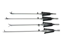 ENT Diagnostic Complete Set Manual Optical Fiber Surgical Instrument Kit Medical Grade Stainless Steel Wooden Box Surgical Grade