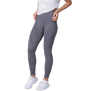 Leggings de yoga pour femmes, tricotés, taille haute, écologiques, antibactériens, séchage rapide, respirants, longueur intégrale, pour la gym et le fitness - Product Image 2