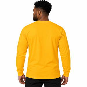 Iota Phi Theta Gold <b>Men</b>’s <b>Long</b> Sleeve <b>T</b>-<b>Shirt</b> Greek Letter Graphic Crew Neck Cotton Fraternity Casual Pullover Campus Apparel - Product Image 2