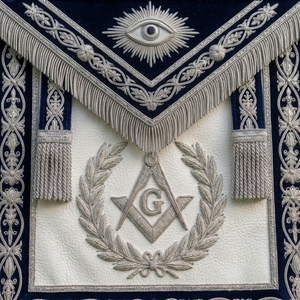 Insignia Masónica Bordada en Cuero Dorado para Coser, con Ojo que Todo lo Ve y Compás Cuadrado, Diseño 3D Personalizado, con Borlas y Pin de Seguridad - Product Image 6