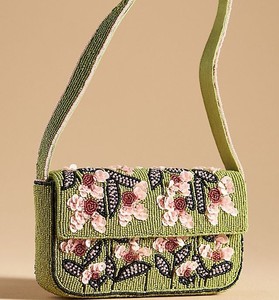 Best Quality Seed Beaded Shoulder <b>Bag</b> Floral <b>Tree</b> Pattern Embroidery Luxury Women Evening Handbag Trending Crossbody Purse - Product Image 3
