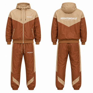 Traje Cortavientos Personalizado al por Mayor, Nuevo Estilo, Diseño OEM, 100% Poliéster, Ligero, Nailon, Tallas Grandes, para Otoño e Invierno - Product Image 1