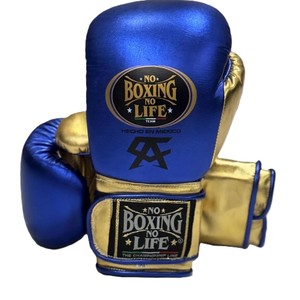 ถุงมือชกมวย No Boxing No Life แบบติดตีนตุ๊กแก สำหรับฝึกซ้อมและแข่งขัน ถุงมือชกมวยสั่งทำพิเศษ วัสดุหนังวัวแท้สำหรับผู้ใหญ่ - Product Image 1