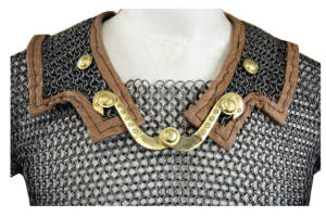 Armure médiévale artisanale de haute qualité, hamata romaine en maille, avec anneaux ronds en acier doux de 9 mm, fil de calibre 18, pour Halloween et le Nouvel An - Product Image 6