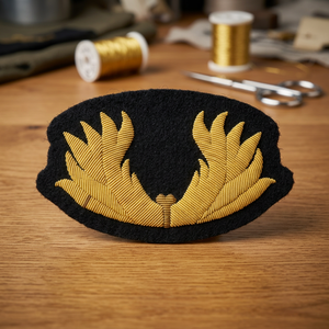 Écusson brodé personnalisé avec ancre et couronne de lauriers, à coudre sur tissu, pour uniforme ou vêtement - Product Image 5