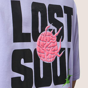 Camiseta de la Mejor Calidad, Personalizada, para Hombre, 100% Algodón, Nueva Moda, Impresión Puff, Ropa de Verano con Logotipo Frontal, Manga Corta - Product Image 3