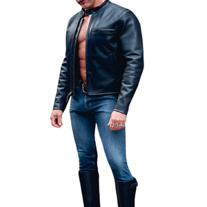 Veste de motocross d'hiver pour homme en cuir premium imperméable et respirante, élégante, durable et confortable pour les motards et les aventures en plein air - Product Image 1