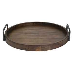 Bandeja de Servir de Madera de Acacia Ecológica de Diseño Clásico, Duradera, Segura y Moderna para Bodas, Fiestas, Desayunos, Comida, Bandeja Decorativa - Product Image 2