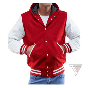 Blouson d'aviateur personnalisé Team Varsity pour hommes Tissu en laine et toile réversible imperméable Design d'hiver - Product Image 5