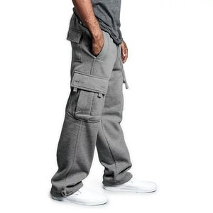 Latest Fashion Flare Pants With Multiple Pockets Design in Grey Color Casual Wear With Drawstring Closure Trousers - Product Image 5