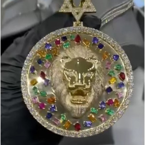 จี้ฮิปฮอปผู้ชาย เงินแท้ 925 ประดับเพชรโมอิสซาไนต์ จี้แบบ Iced Out เครื่องประดับแร็ปเปอร์ - Product Image 1