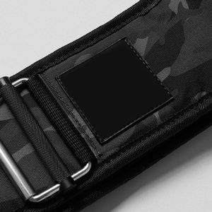 อุปกรณ์ป้องกันการออกกำลังกายลายพรางแบบกลางๆ สำหรับยิม รองรับหลัง ผลิตตามสั่ง ขายส่ง หนังวัวแท้ หนา 10 มม. ทนทานต่อการสึกหรอ เหมาะสำหรับการฝึกยกน้ำหนัก - Product Image 4