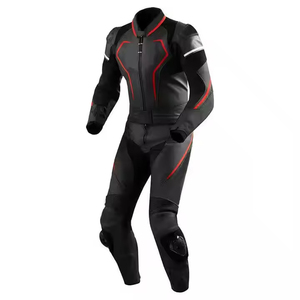 Combinaison de course moto pour homme noire de haute qualité, grande taille, respirante, coupe-vent, imperméable, nouvelle arrivée, combinaison de course sportive en cuir - Product Image 2