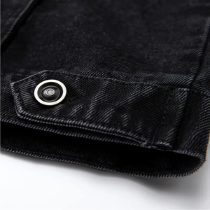 Men Solid Color Denim Jacket Wholesale Custom <b>Jeans</b> Jacket High Quality Manufacturer Pakistan Export Supplier - Product Image 5
