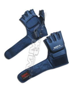 Gants de MMA en cuir PU noir en gros - Mitaines de combat personnalisées pour l'entraînement et la compétition - OEM ODM disponibles - Product Image 2