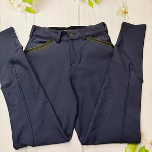 Pantalones de equitación para niños, diseño de moda, transpirables, elásticos en cuatro direcciones, color negro, para primavera y actividades al aire libre. - Product Image 3
