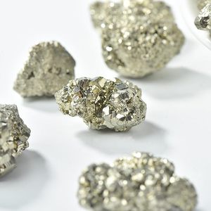 Pyrite naturelle du Pérou, spécimen brut en grappe, cristal doré métallique, pierre minérale sculptée pour collection, décoration intérieure, Feng Shui - Product Image 2