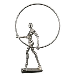 Sculpture Artistique Moderne en Métal, Figurine Faite à la Main pour Décoration de Table, Style de Design pour Salon - Product Image 1