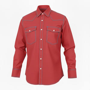 Chemise de travail ignifuge FR 2026 pour homme, manches longues, en sergé de coton robuste triple couture, respirante et à séchage rapide - Product Image 5