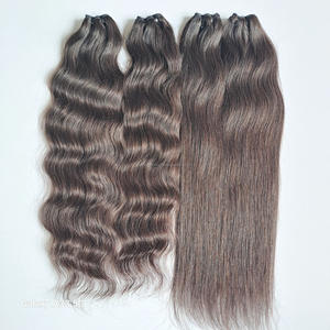 Paquete de cabello ondulado de cuerpo virgen alineado con cutícula completa 100%, cabello brasileño Virgen sin procesar, vendedores de cabello alineados con cutícula de grado 10a - Product Image 4