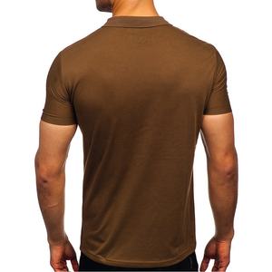 2024 gros coton personnalisé pour Polo pour hommes à manches courtes col montant uniformes d'affaires pour printemps saison été T-Shirt - Product Image 2