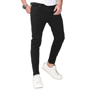 Jeans en denim classiques à coupe droite et ample pour hommes, personnalisables, grandes tailles, mode, vente en gros - Product Image 1