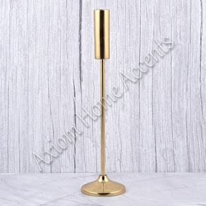 Échantillon gratuit Bougeoir en métal de luxe moderne de conception gratuite Bougie personnalisée Bocaux plaqués or de luxe pour la fabrication de bougies - Product Image 6