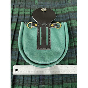Genuine Leather Sporran Pouch Celtic <b>Pirate</b> Renaissance Bag Medieval Fashion Accessory for Kilt Suits - Product Image 4