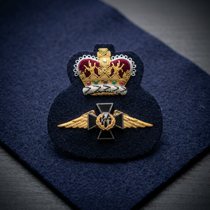 RAF CAP BADGE 1000003 High Quality Lace HAND Embroidered 3D Customized Patch <b>Sew</b>-On Fabric Luxury Design for Garment - Product Image 2