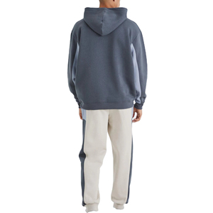 Chándal con Capucha para Hombre, Diseño Color Block, Manga Larga, Ropa Casual, 100% Algodón, Grueso, Transpirable, Ecológico, Corte Regular, Invierno - Product Image 2