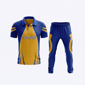 Custom Mens Cricket Uniform Set Comfortable Team Shirt Shorts Latest Design Printing Rayofive Private Limited Model - Product Image 1
